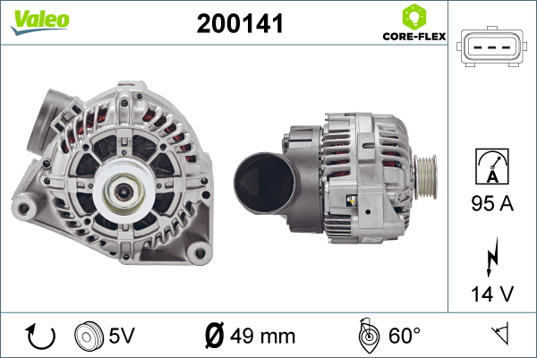 Alternator/Dynamo Valeo 200141