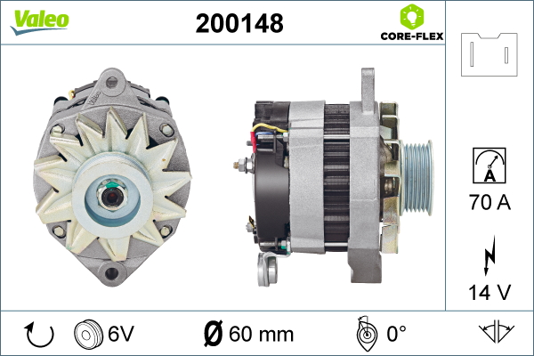 Alternator/Dynamo Valeo 200148