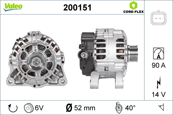 Alternator/Dynamo Valeo 200151