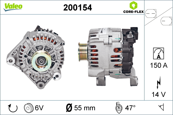 Alternator/Dynamo Valeo 200154