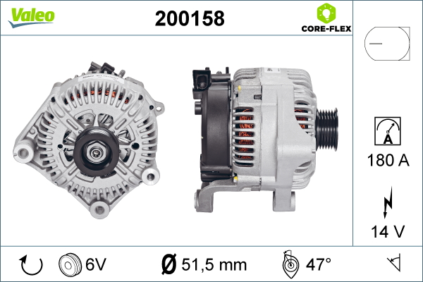 Alternator/Dynamo Valeo 200158