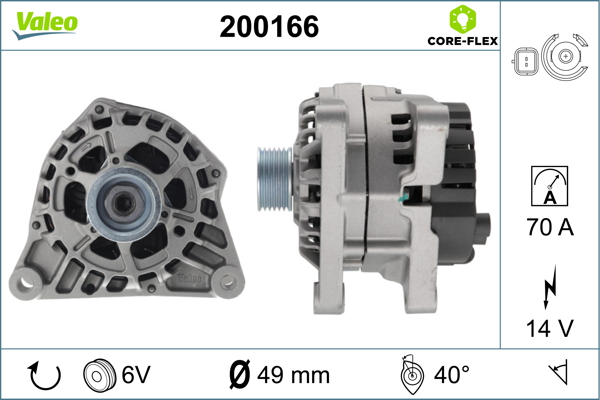 Alternator/Dynamo Valeo 200166