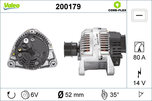 Alternator/Dynamo Valeo 200179