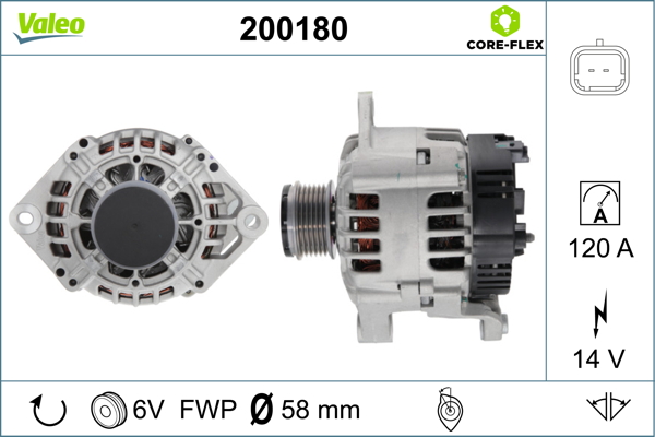 Alternator/Dynamo Valeo 200180