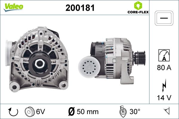 Alternator/Dynamo Valeo 200181