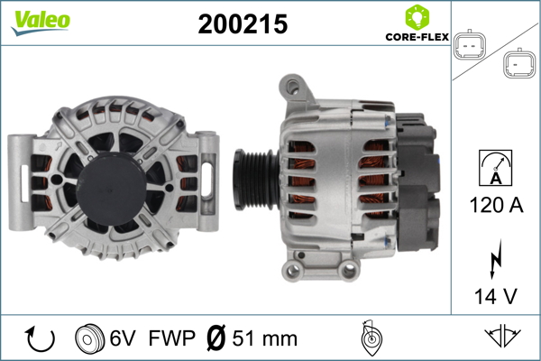 Alternator/Dynamo Valeo 200215