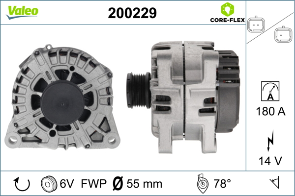 Alternator/Dynamo Valeo 200229