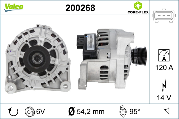 Alternator/Dynamo Valeo 200268