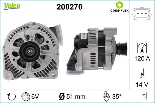 Alternator/Dynamo Valeo 200270