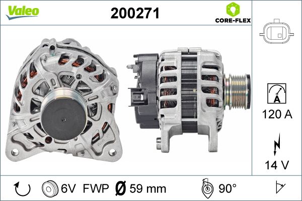 Alternator/Dynamo Valeo 200271