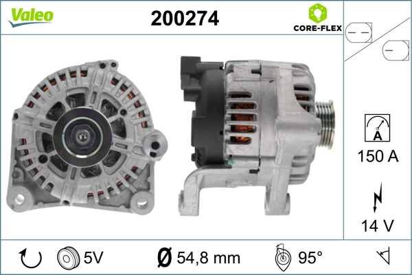 Alternator/Dynamo Valeo 200274