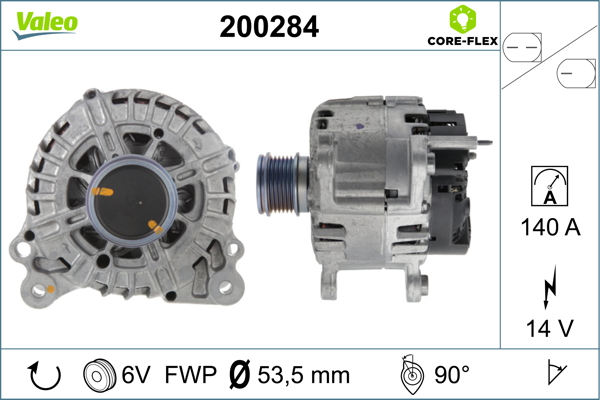 Alternator/Dynamo Valeo 200284