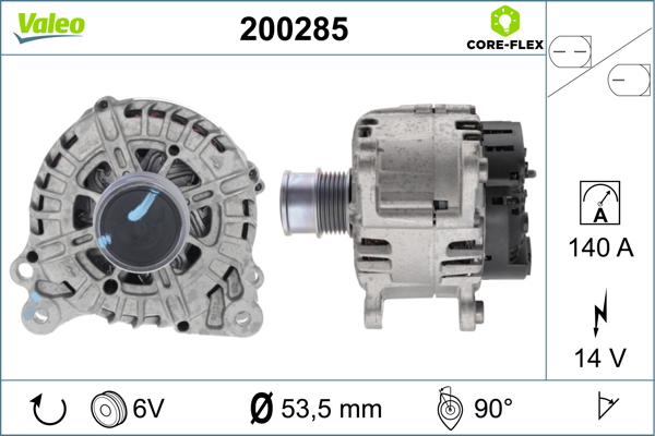 Alternator/Dynamo Valeo 200285