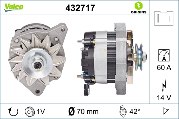 Alternator/Dynamo Valeo 432717