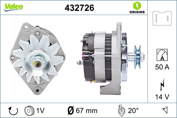 Alternator/Dynamo Valeo 432726