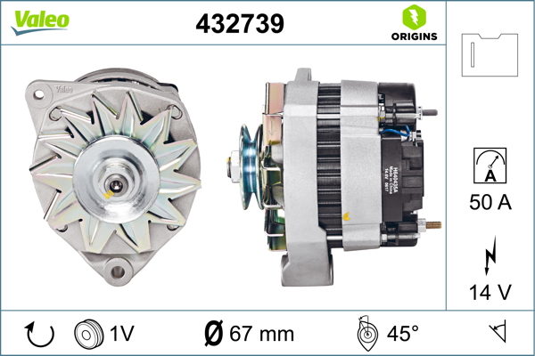 Alternator/Dynamo Valeo 432739