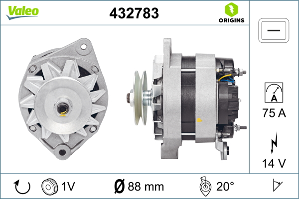 Alternator/Dynamo Valeo 432783