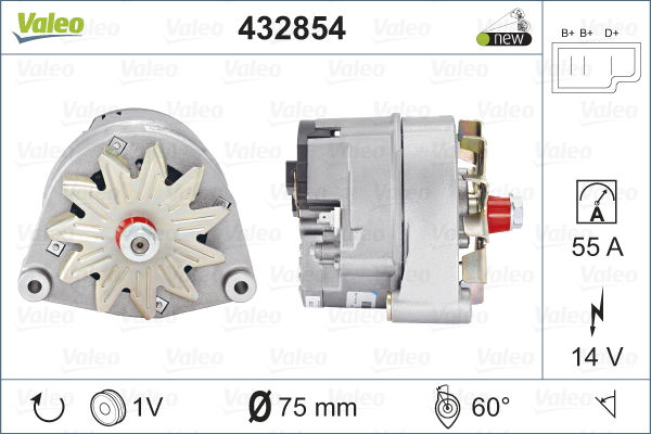 Alternator/Dynamo Valeo 432854