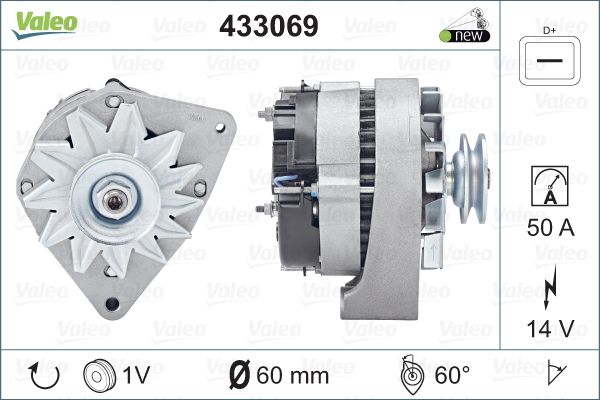 Alternator/Dynamo Valeo 433069