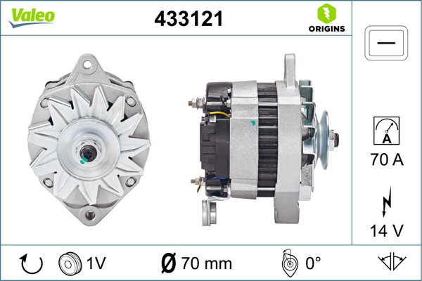 Alternator/Dynamo Valeo 433121