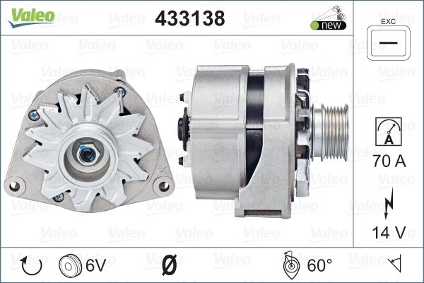 Alternator/Dynamo Valeo 433138