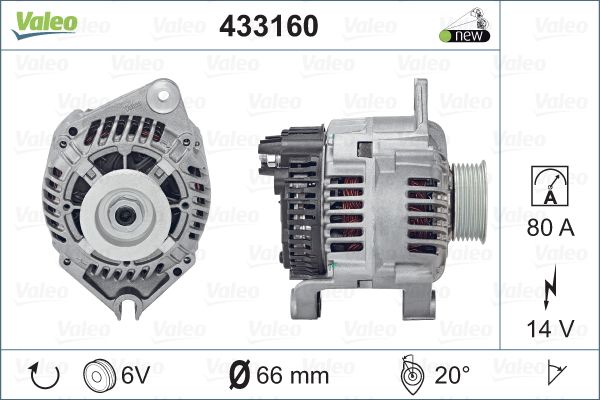 Alternator/Dynamo Valeo 433160