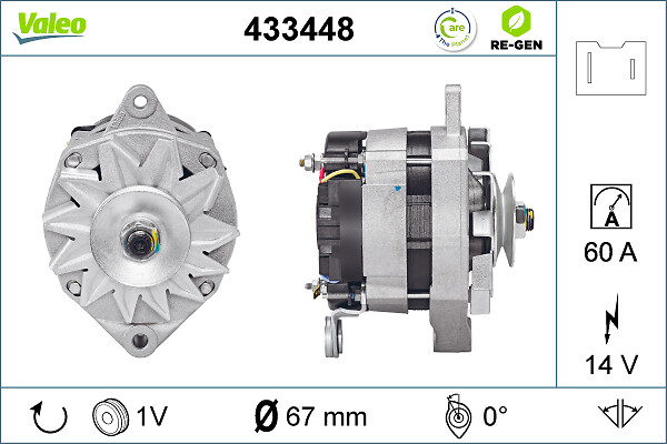 Alternator/Dynamo Valeo 433448