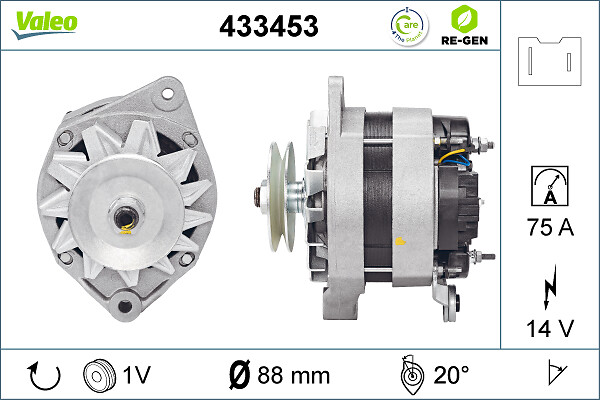 Alternator/Dynamo Valeo 433453