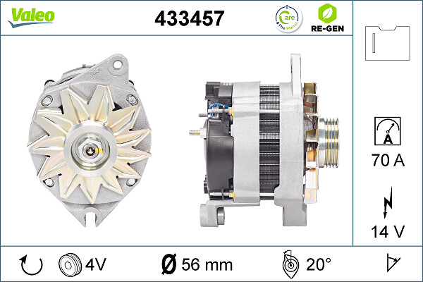 Alternator/Dynamo Valeo 433457