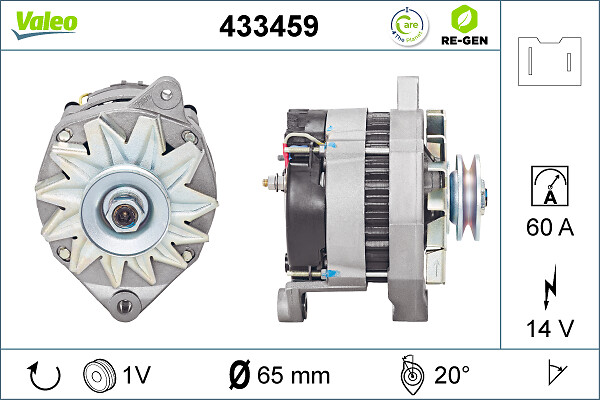 Alternator/Dynamo Valeo 433459