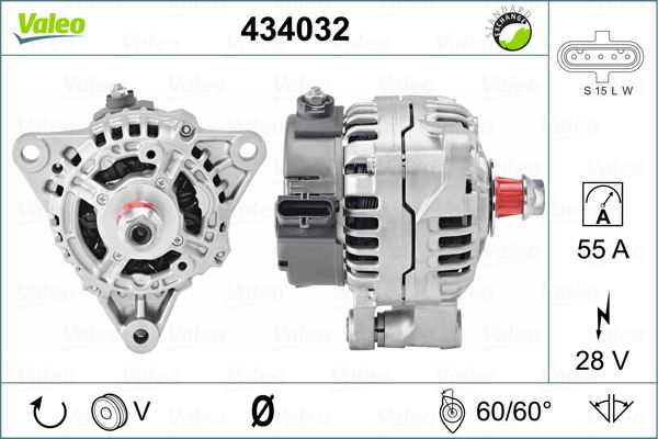 Alternator/Dynamo Valeo 434032