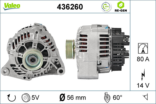 Alternator/Dynamo Valeo 436260