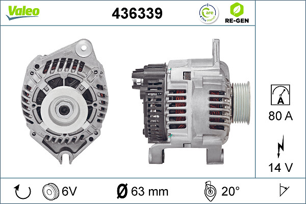 Alternator/Dynamo Valeo 436339