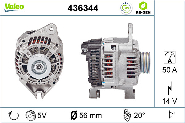 Alternator/Dynamo Valeo 436344