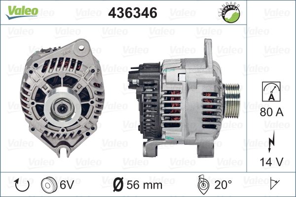 Alternator/Dynamo Valeo 436346