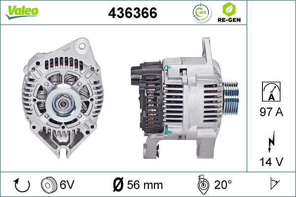 Alternator/Dynamo Valeo 436366