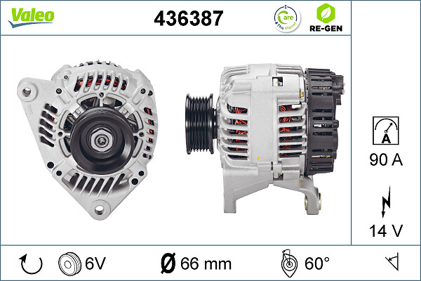 Alternator/Dynamo Valeo 436387