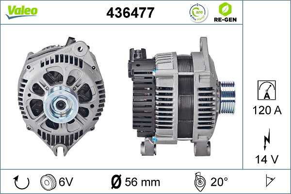 Alternator/Dynamo Valeo 436477