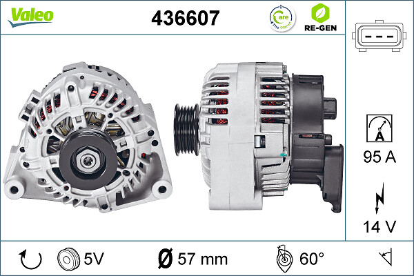 Alternator/Dynamo Valeo 436607