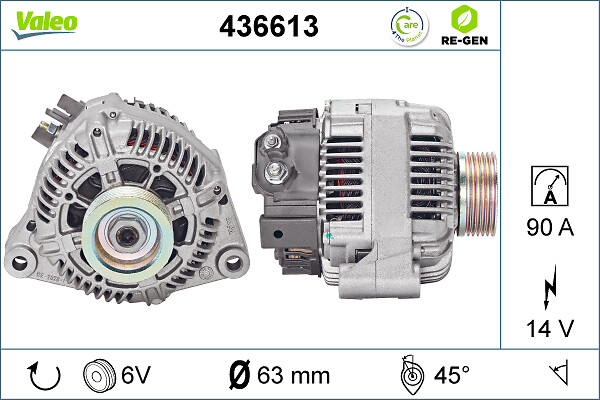 Alternator/Dynamo Valeo 436613