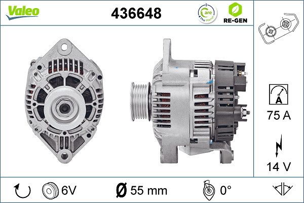 Alternator/Dynamo Valeo 436648