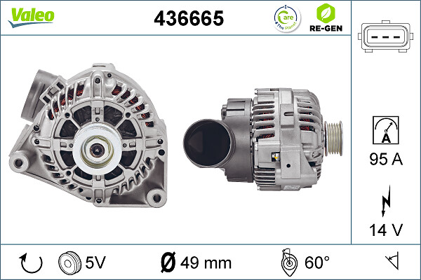 Alternator/Dynamo Valeo 436665