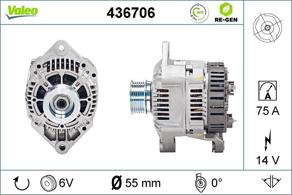 Alternator/Dynamo Valeo 436706