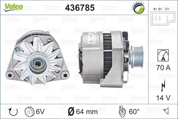 Alternator/Dynamo Valeo 436785