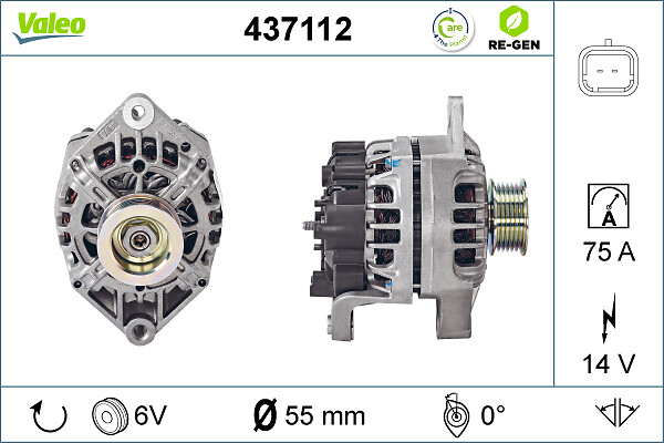 Alternator/Dynamo Valeo 437112