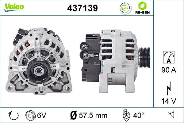 Alternator/Dynamo Valeo 437139