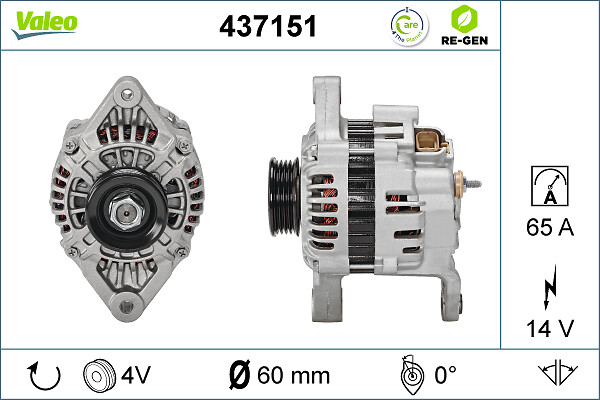 Alternator/Dynamo Valeo 437151