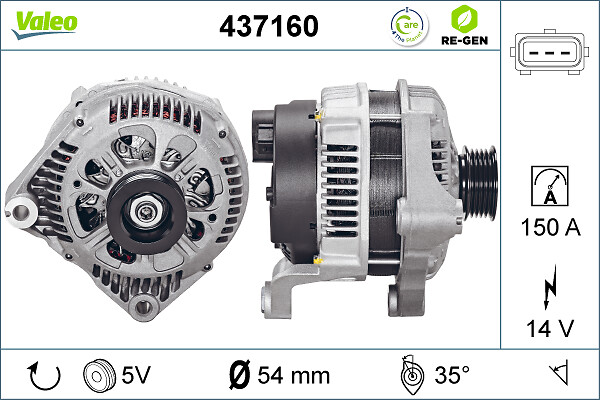 Alternator/Dynamo Valeo 437160