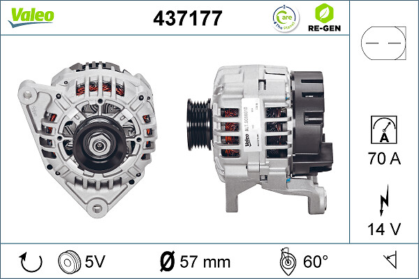 Alternator/Dynamo Valeo 437177