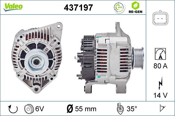 Alternator/Dynamo Valeo 437197